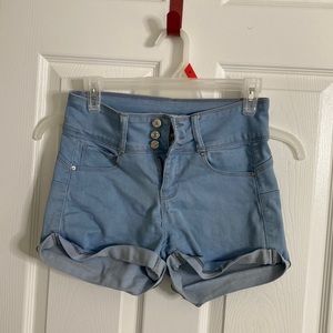 Mid rise shorts